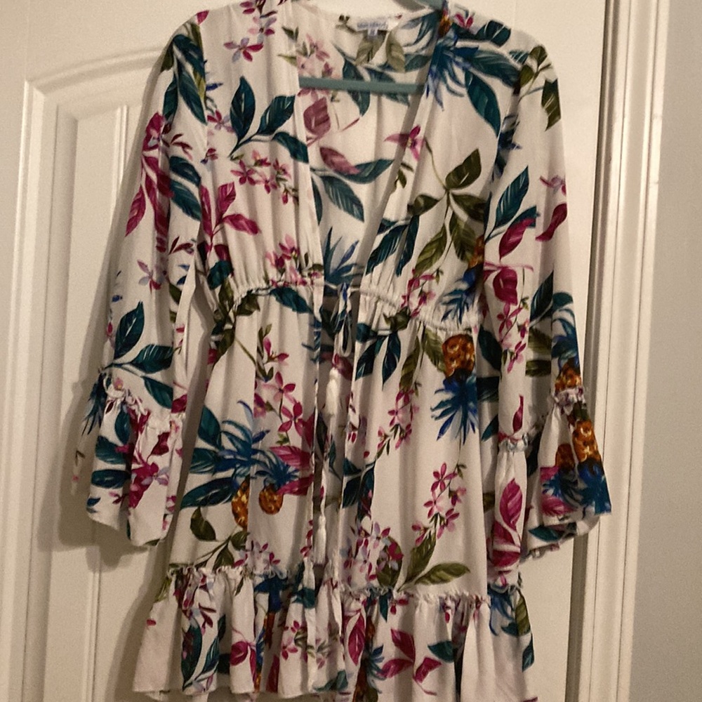 Floral Print boho jacket